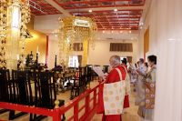 令和2年4月大本山法要（コロナウイルス拡大防止の為、信徒の方々不参加で先祖供養読み上げをしました）