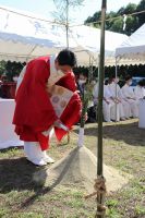 大本山　山門建設工事地鎮祭（2021年10月3日）